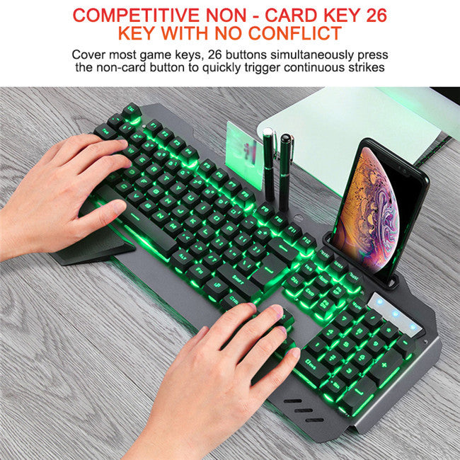 Glow & Game: RGB Floating Key Gaming Keyboard