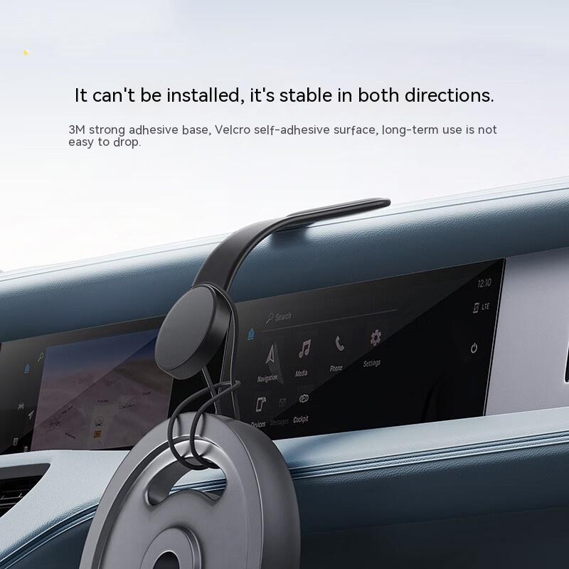 15W Magnetic Bendable Car Phone Holder with Wireless Charging