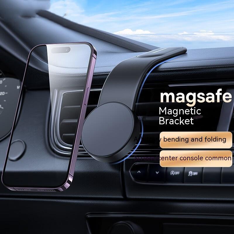 15W Magnetic Bendable Car Phone Holder with Wireless Charging