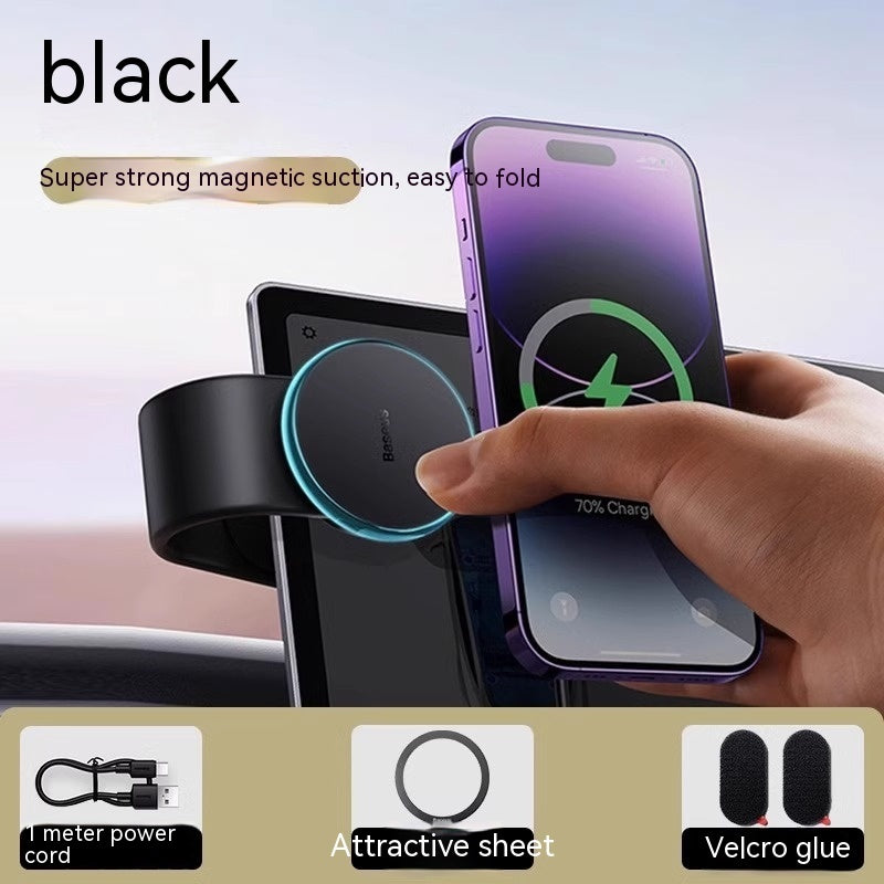 15W Magnetic Bendable Car Phone Holder with Wireless Charging
