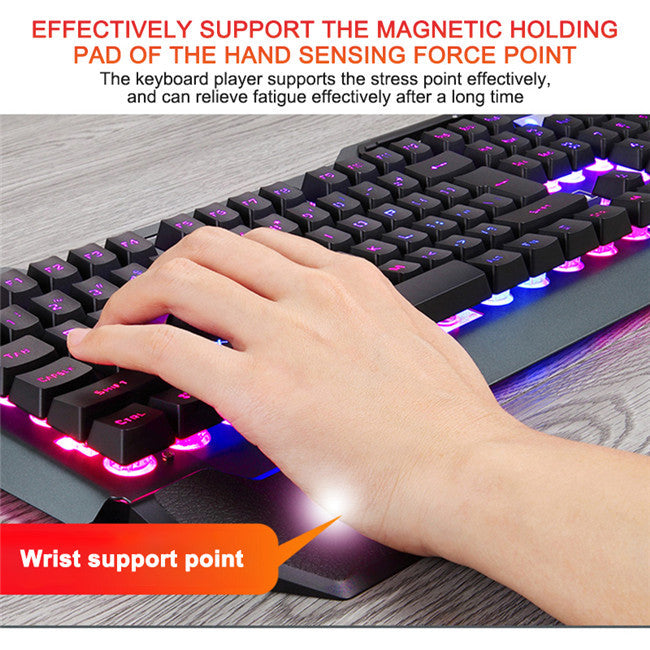 Glow & Game: RGB Floating Key Gaming Keyboard