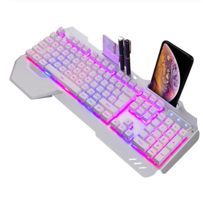 Glow & Game: RGB Floating Key Gaming Keyboard