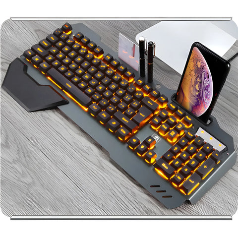 Glow & Game: RGB Floating Key Gaming Keyboard