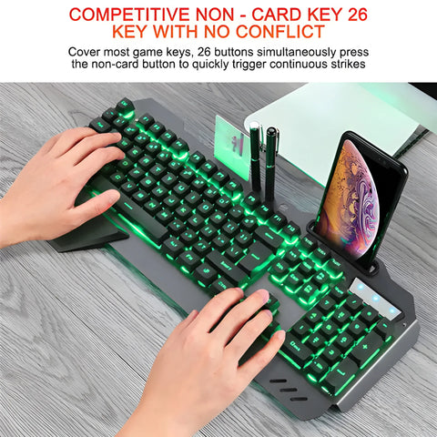 Glow & Game: RGB Floating Key Gaming Keyboard