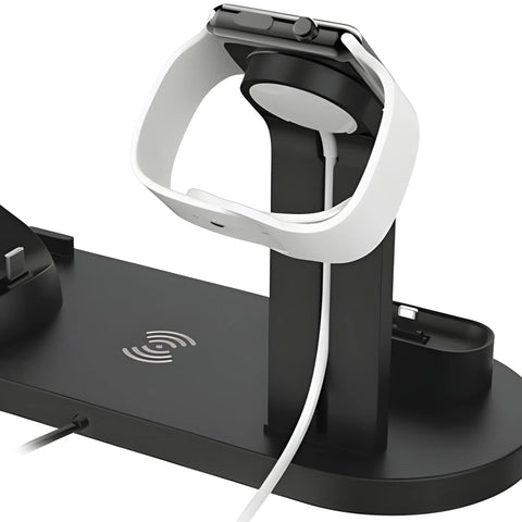Wireless Charging Stand – 4-in-1 Fast Charge Desk Hub