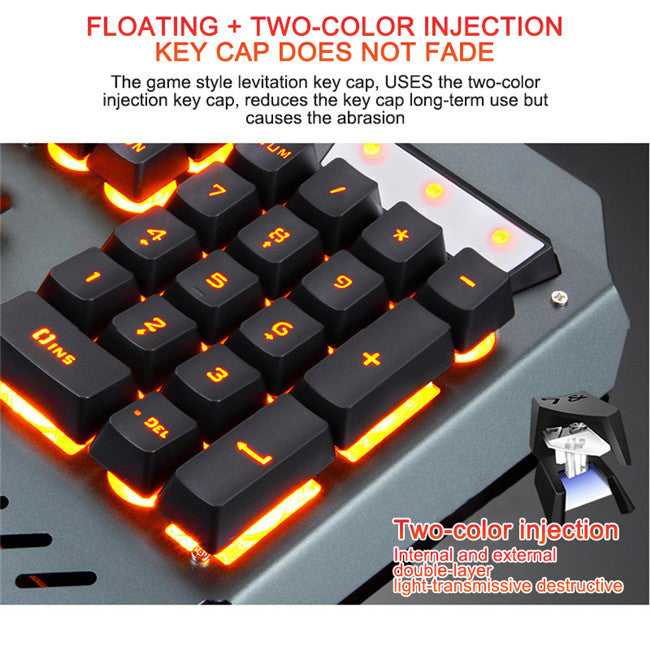 Glow & Game: RGB Floating Key Gaming Keyboard