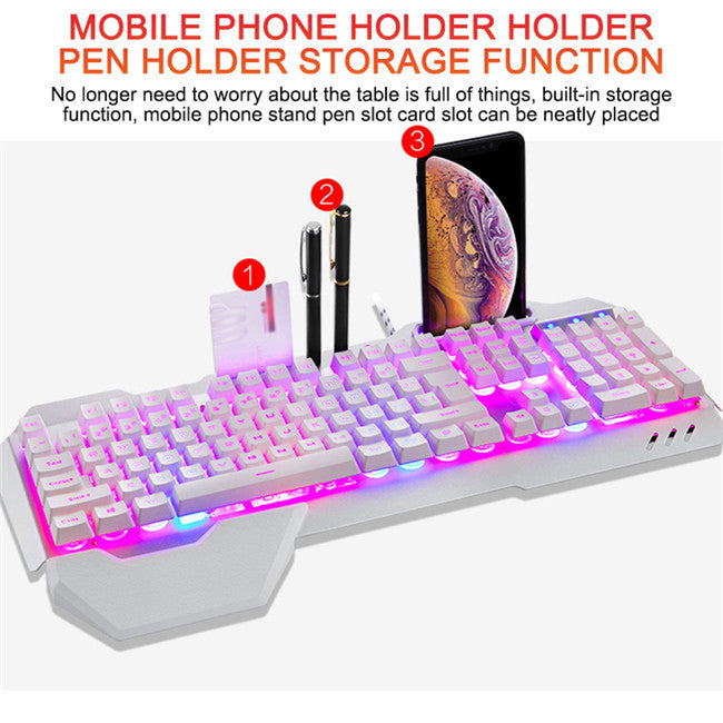 Glow & Game: RGB Floating Key Gaming Keyboard
