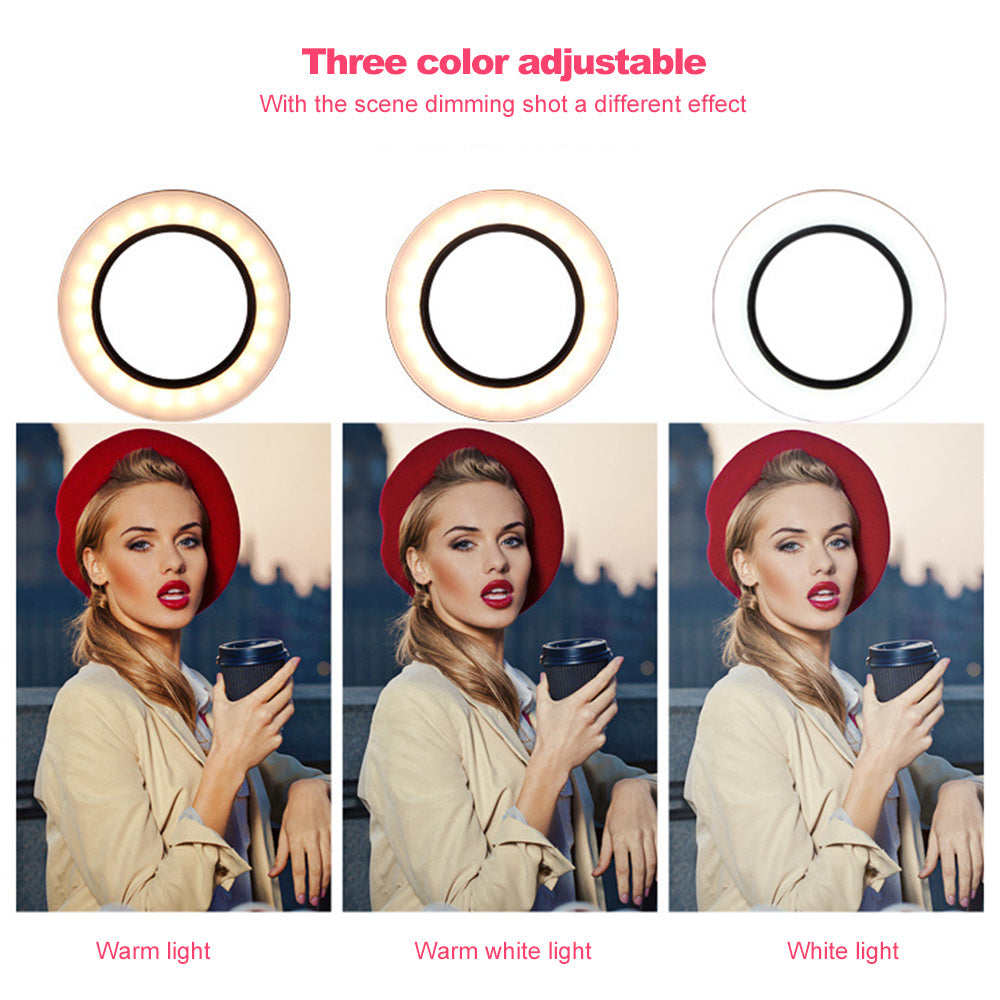 Glow Anywhere: LED Ring Light for Flawless Selfies & Videos