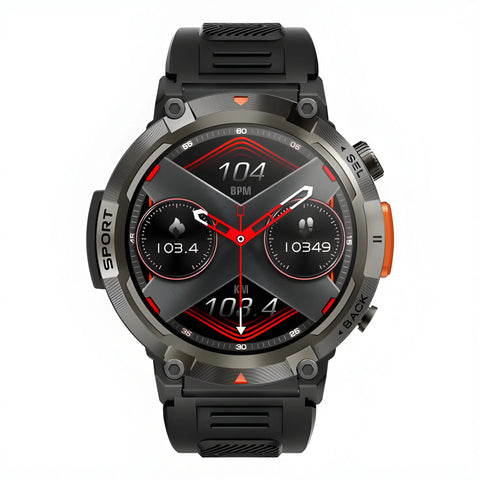 Outdoor Smartwatch – Rugged Fitness & Call Alert Watch