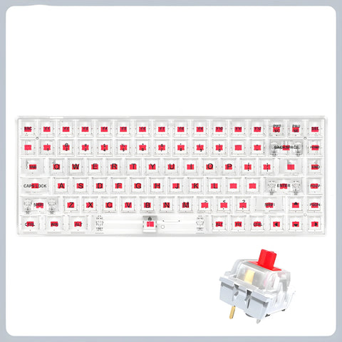 Transparent RGB Mechanical Keyboard – Hot-Swap Gaming