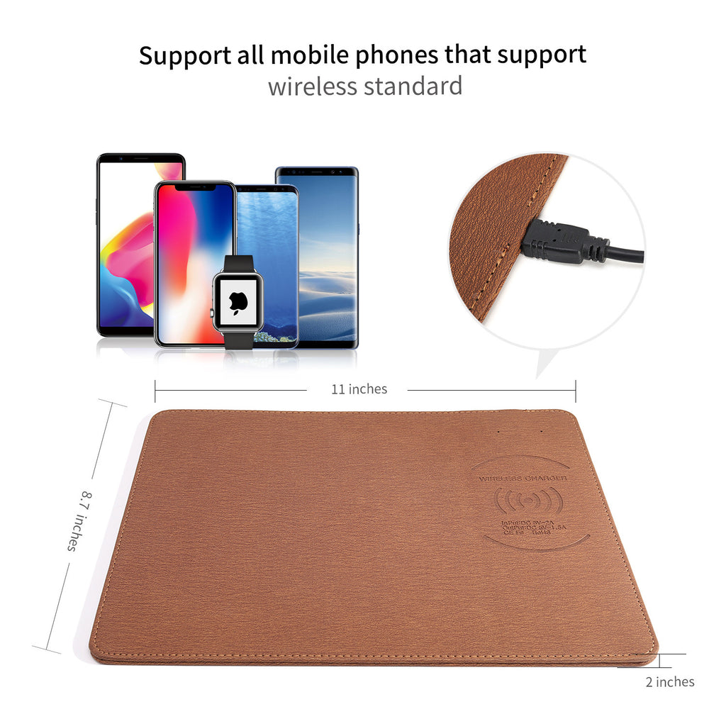 QI Wireless Charging Mouse Pad – Fast, Easy, 2-in-1