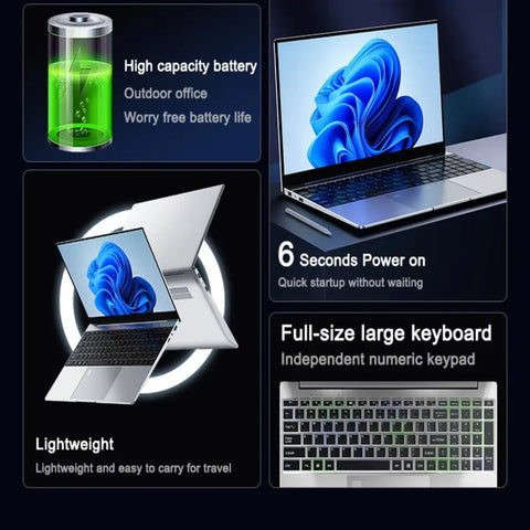 Yepo N95 Laptop 32GB RAM 2TB SSD – High-Speed Performance