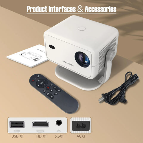 Magcubic L018 Projector – 1080P Smart Portable Home Cinema