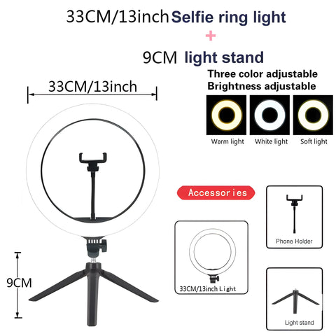 Dimmable Ring Light – Selfie Light for YouTube & TikTok