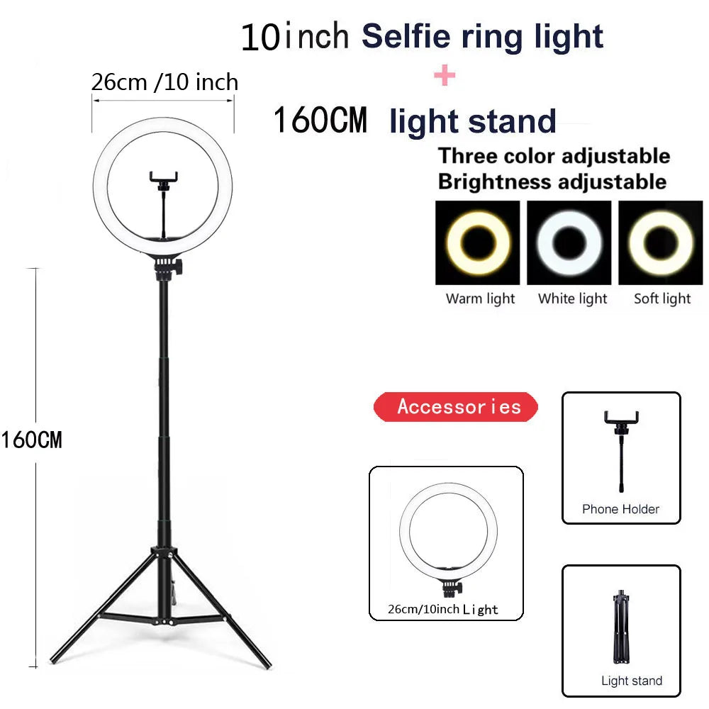 Dimmable Selfie Ring Light