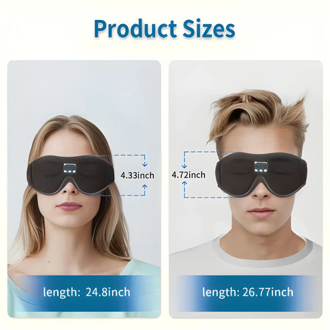 Bluetooth Sleep Mask – 3D Blackout Headphones for Deep Sleep