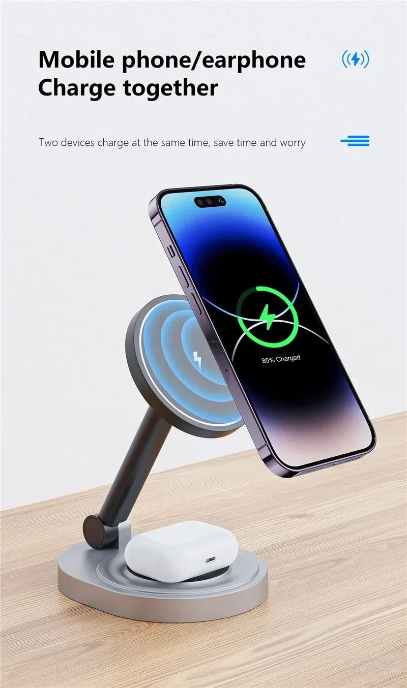 3-in-1 Magnetic Wireless Charging Station