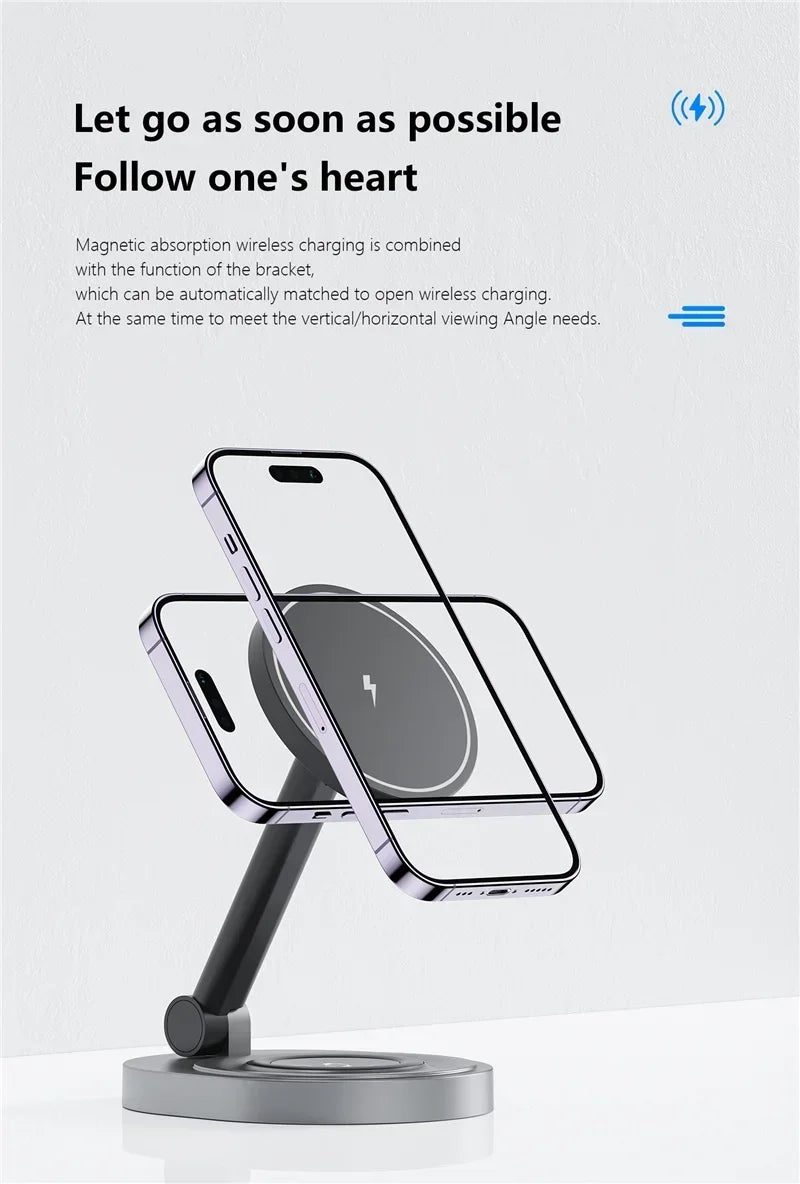 3-in-1 Magnetic Wireless Charging Station