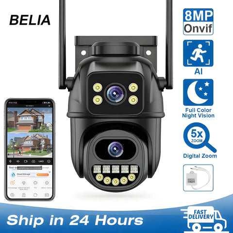 4K Security Camera – Dual Lens AI Home Protection Guard