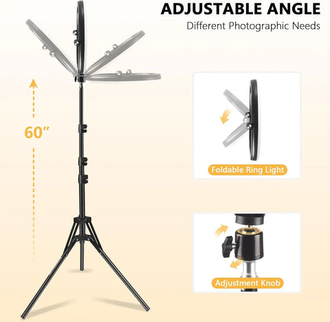 Compact Foldable LED Ring Light