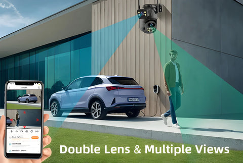 4K Security Camera – Dual Lens AI Home Protection Guard