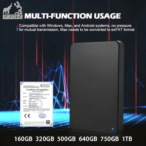 Portable HDD USB 3.0 – Fast Storage for Gaming & Work