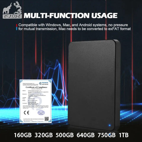 Portable HDD USB 3.0 – Fast Storage for Gaming & Work