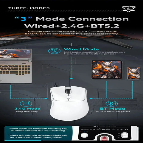 Attack Shark R1 Gaming Mouse – Ultra Light Wireless Precision  Mouse
