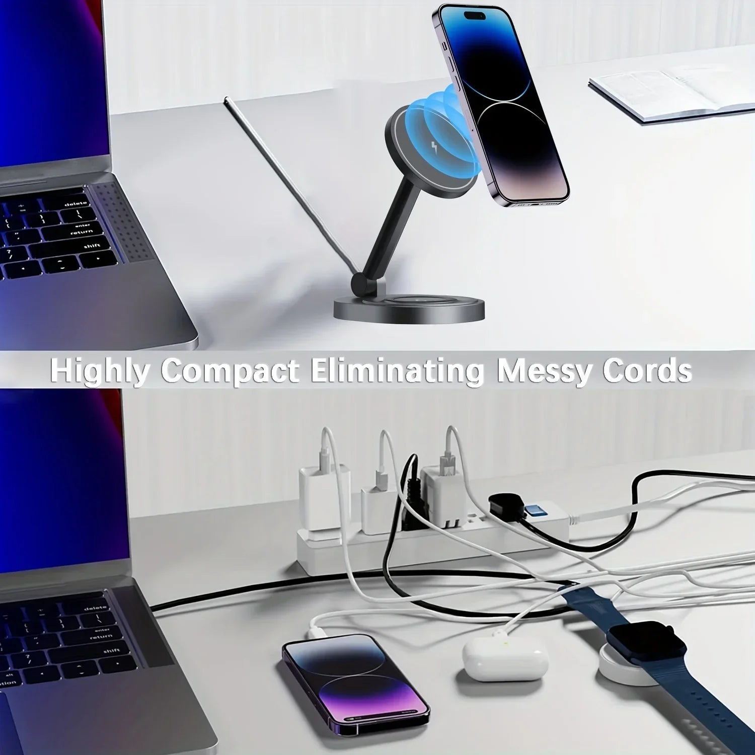 3-in-1 Magnetic Wireless Charging Station