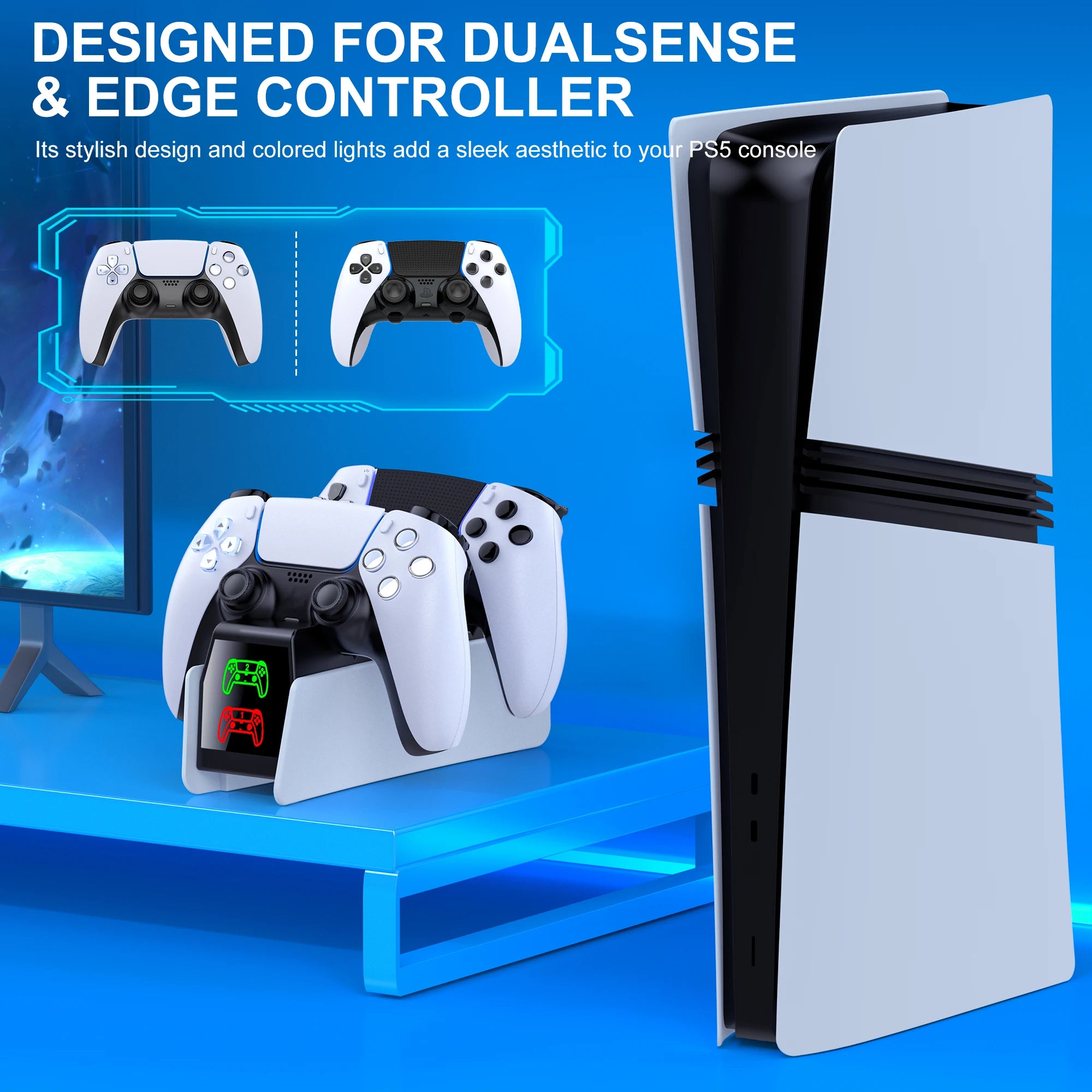 DinoFire PS5 Dual Charger