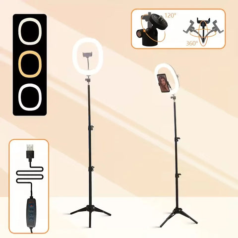 Compact Foldable LED Ring Light