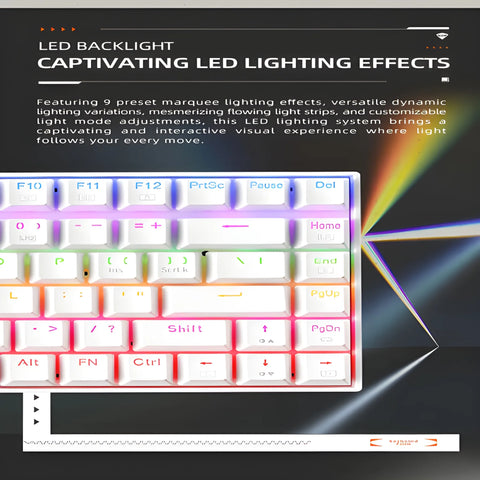Machenike K500A Mechanical Keyboard – Compact Gaming RGB