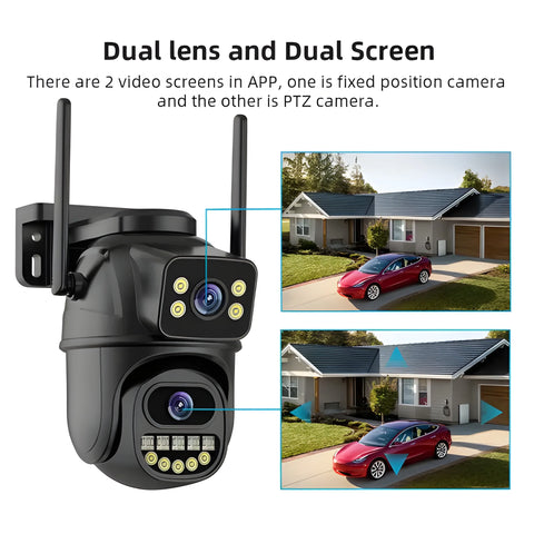 4K Security Camera – Dual Lens AI Home Protection Guard