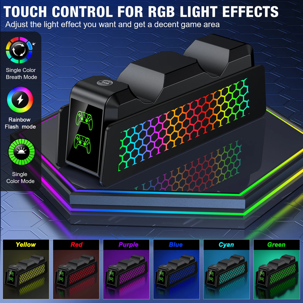 DinoFire PS5 Dual Charger