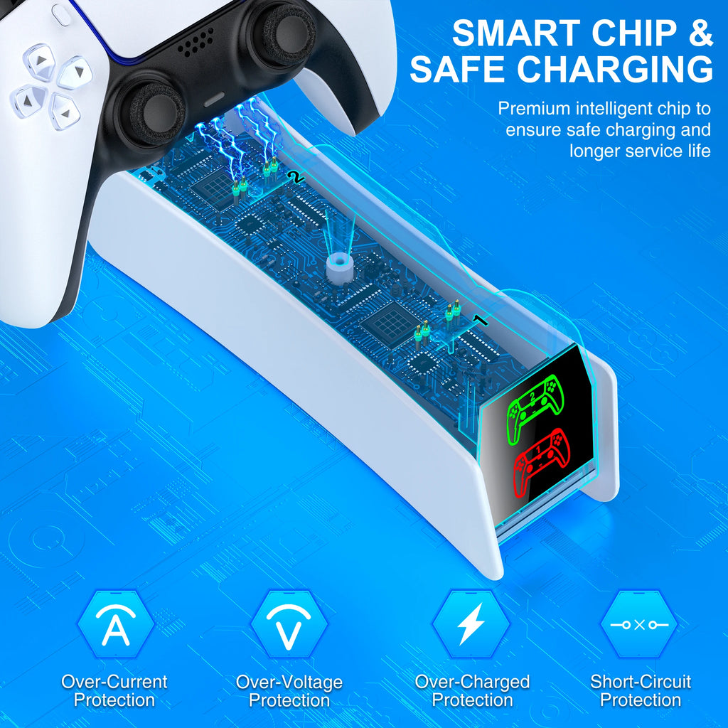 DinoFire PS5 Dual Charger