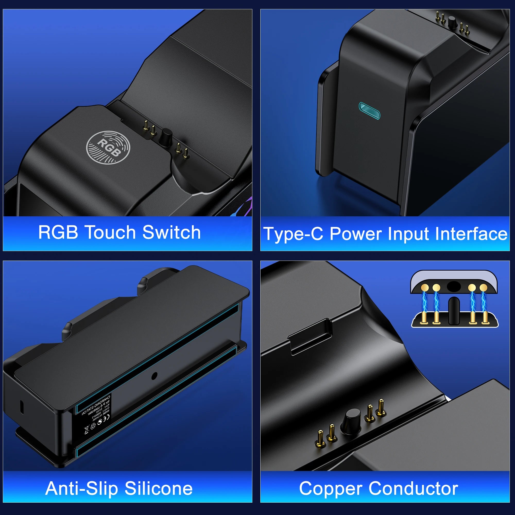 DinoFire PS5 Dual Charger