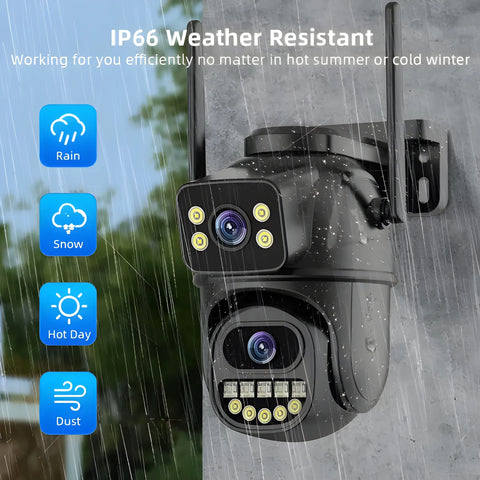 4K Security Camera – Dual Lens AI Home Protection Guard