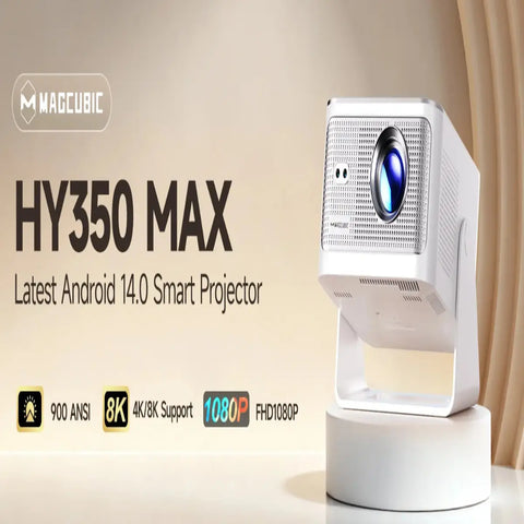 MAGCUBIC HY300 Pro Projector – Portable 8K Smart Cinema