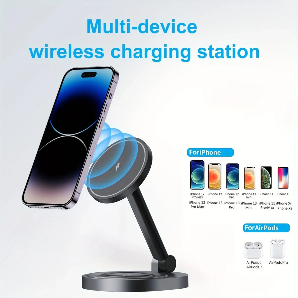 3-in-1 Magnetic Wireless Charging Station