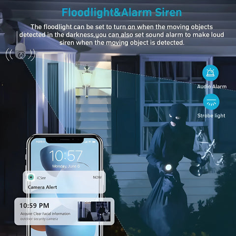 4K Security Camera – AI Home Protection & Night Vision