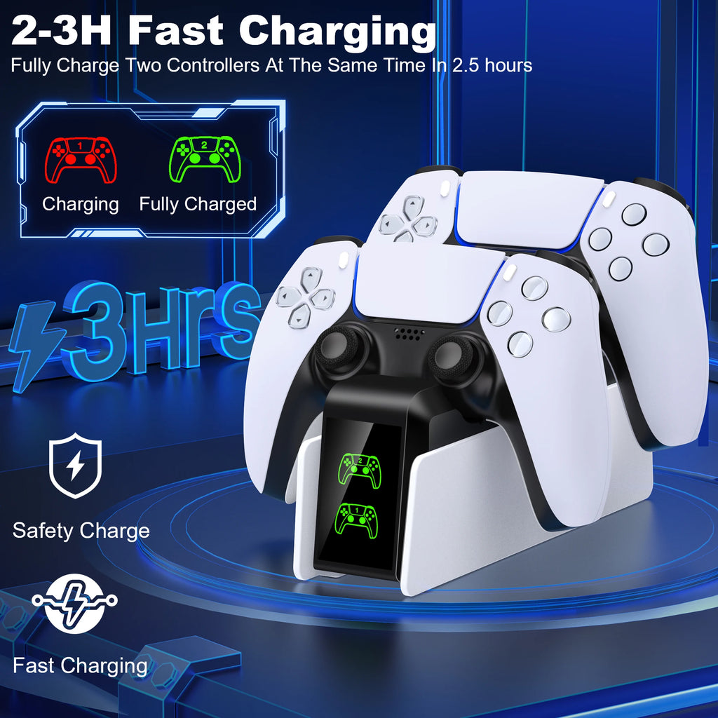 DinoFire PS5 Dual Charger