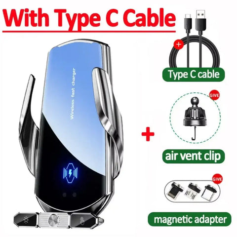 Magnetic Wireless Car Charger – Fast 15W Hands-Free Mount