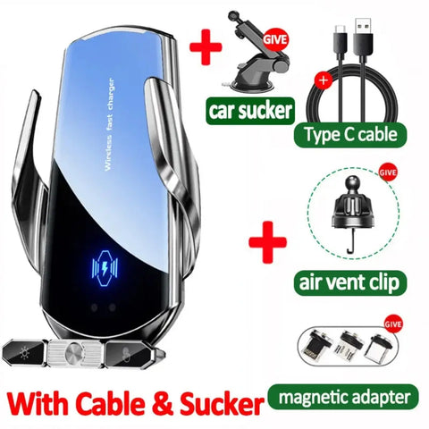 Magnetic Wireless Car Charger – Fast 15W Hands-Free Mount