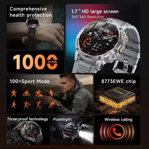 T-Rex 3 Military Smartwatch – Rugged GPS Fitness Watch