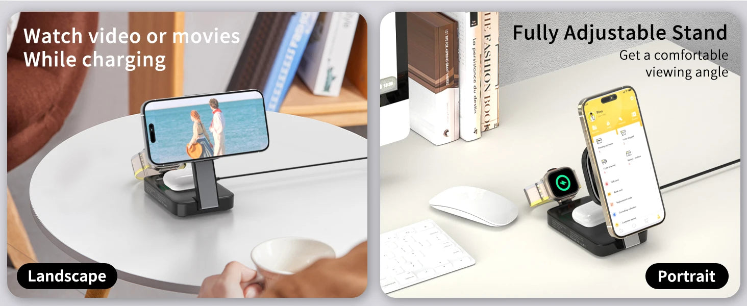 3-in-1 Magnetic Wireless Charging Station