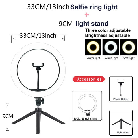 Pro Vlog Creator Ring Light
