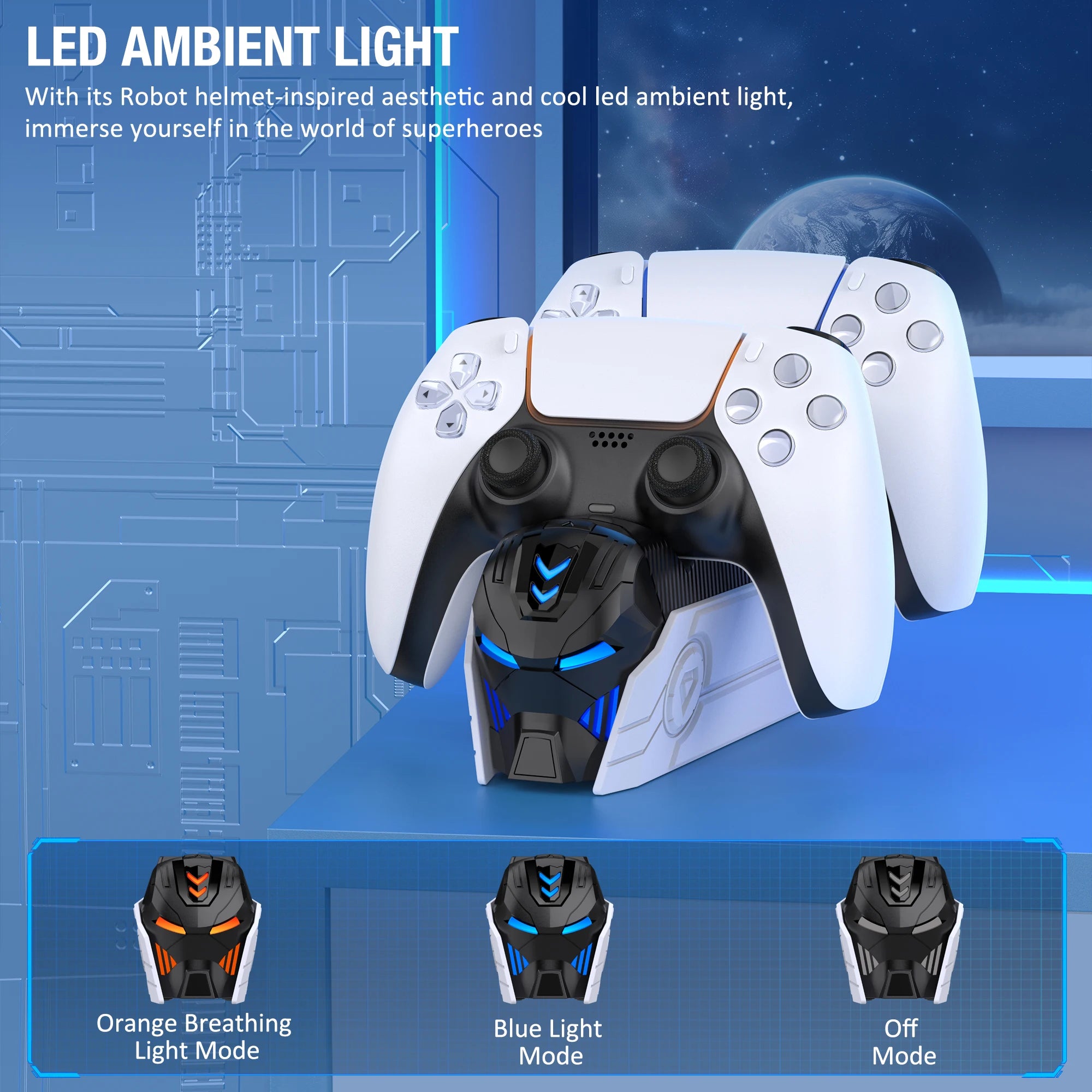 DinoFire PS5 Dual Charger