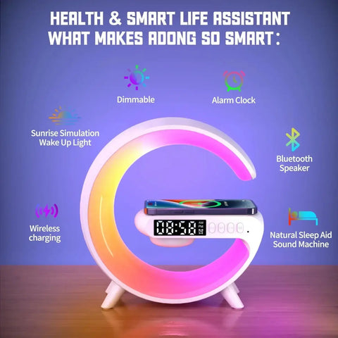 5-in-1 Wireless Charger Dock – 15W Fast Smart Hub