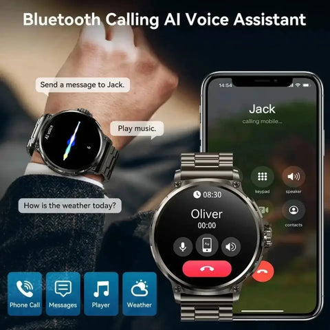 ChiBear GPS Smartwatch – AMOLED Fitness Call Watch 2026