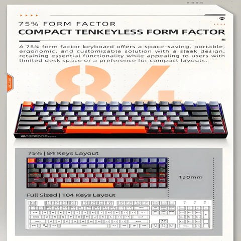 Machenike K500A Mechanical Keyboard – Compact Gaming RGB